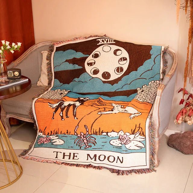 Lisslune | Abstract Woven Wall Tapestry Throw Blanket