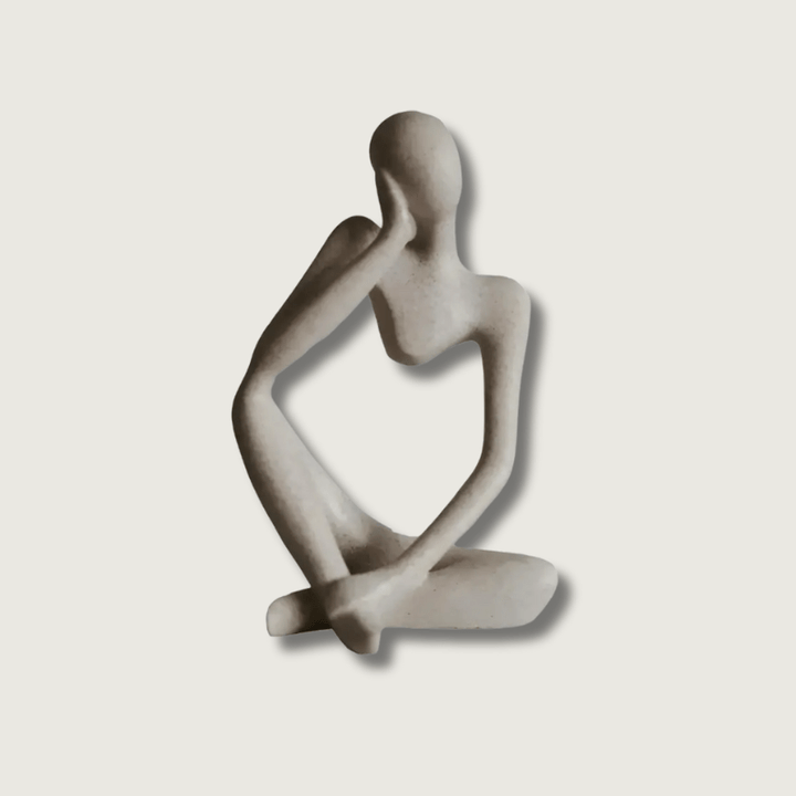 Lisslune | Abstract Thinker Resin Sculpture – Home Decor