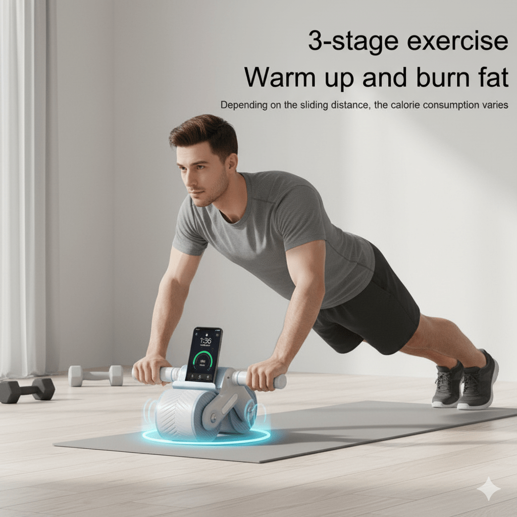 Lisslune | ABTRAIN PRO – Automatic Roller with Auto Roll-Back for Core Training