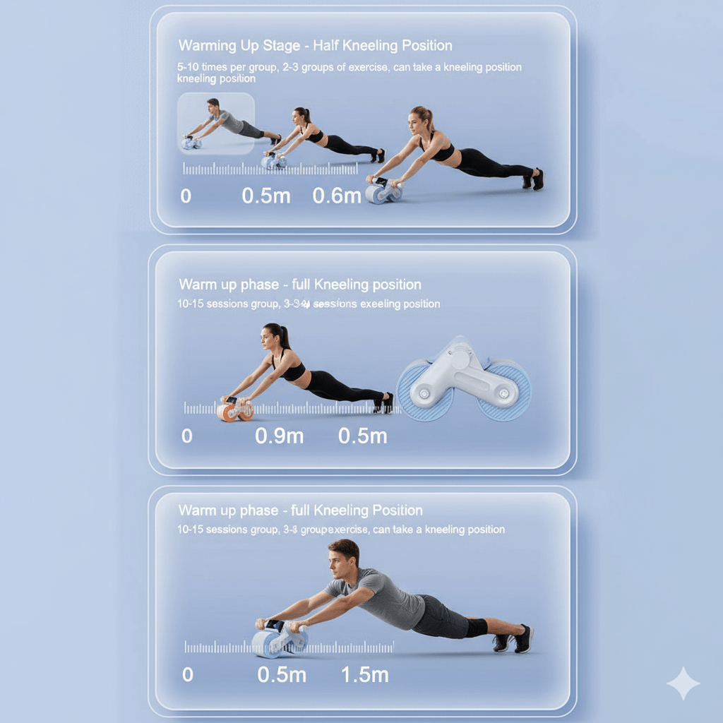 Lisslune | ABTRAIN PRO – Automatic Roller with Auto Roll-Back for Core Training