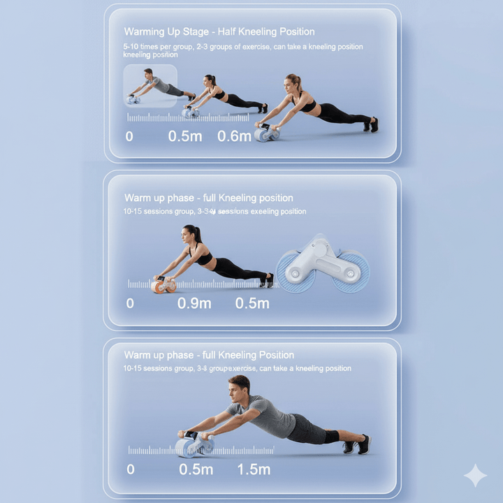 Lisslune | ABTRAIN PRO – Automatic Roller with Auto Roll-Back for Core Training