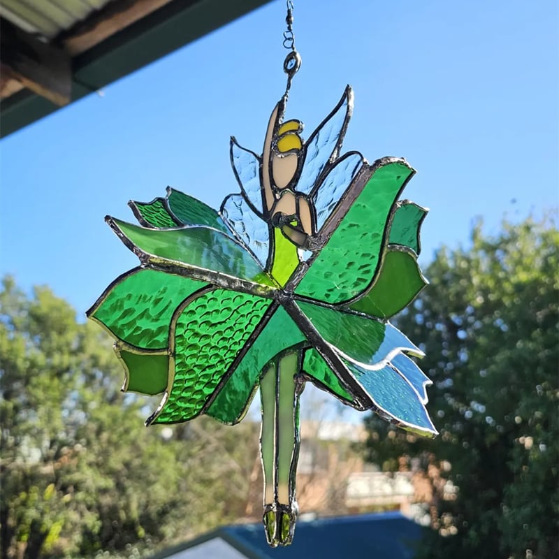 Lisslune | Dancing Lady Stained Spinner [Height of 9.8 inches]