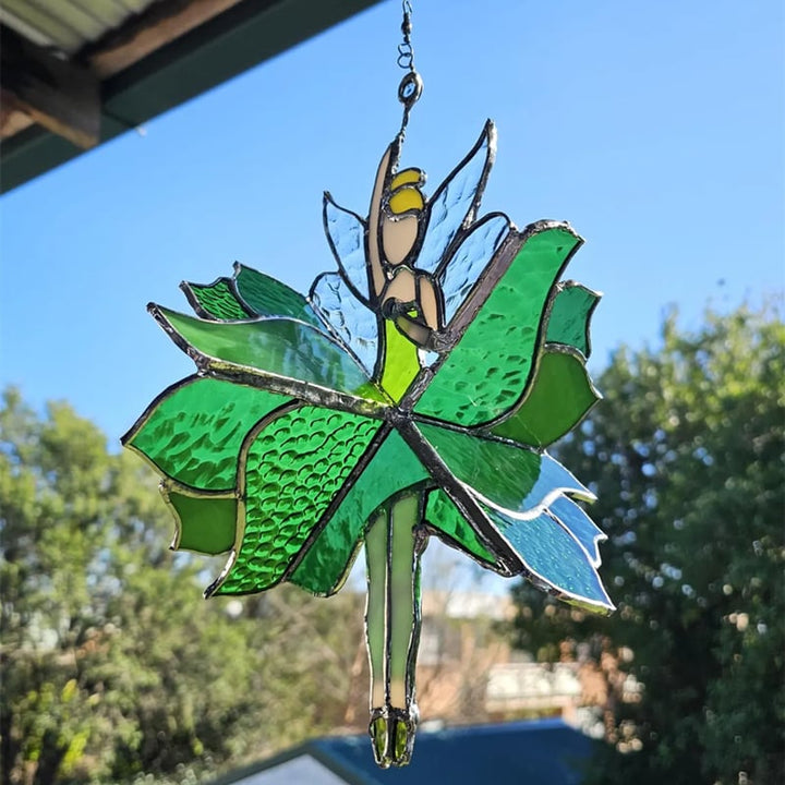 Lisslune | Dancing Lady Stained Spinner [Height of 9.8 inches]