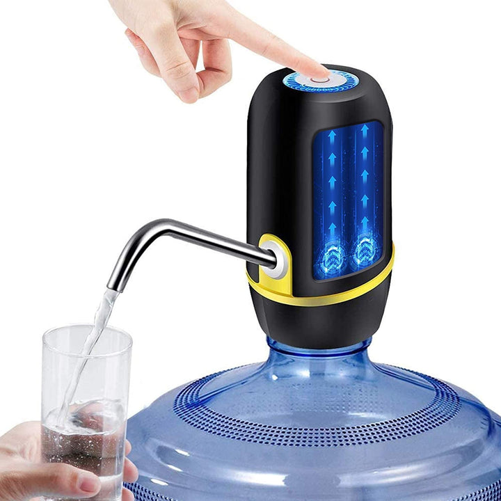 Lisslune | Water jug pump, electric water bottle pump, USB charging automatic drinking water pump for universal 3-5 gallon bottle, portable water dispenser for camping