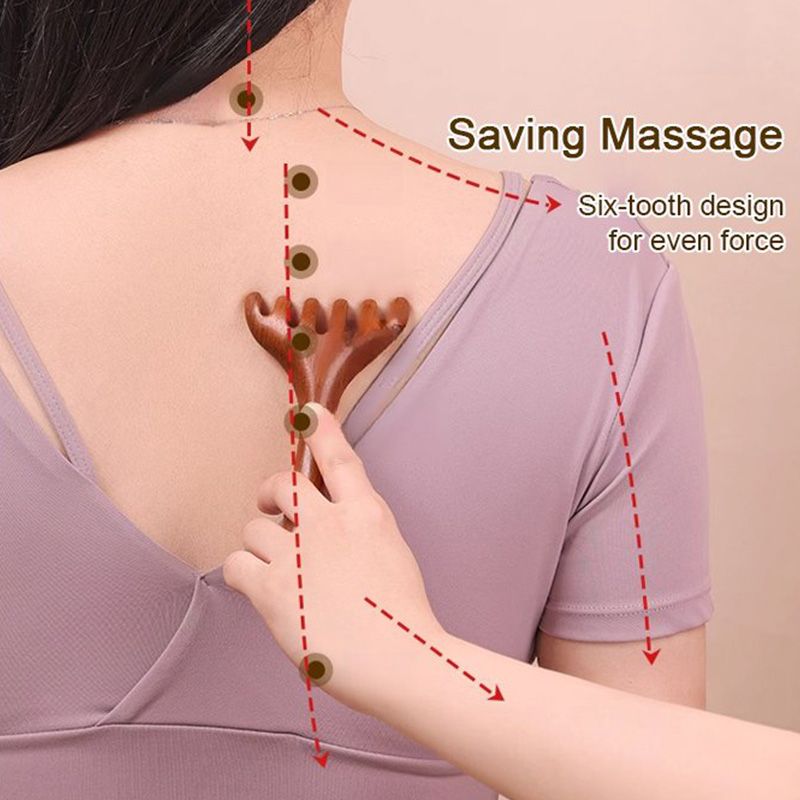 Lisslune | Meridian massage comb with six claws