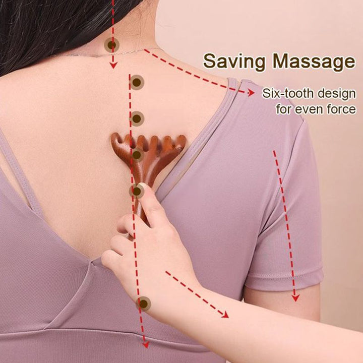 Lisslune | Meridian massage comb with six claws