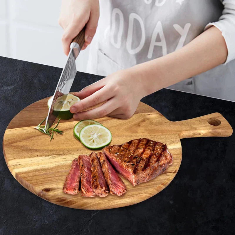 Lisslune | Acacia Wooden Pizza Peel & Serving Board - WoodStyle