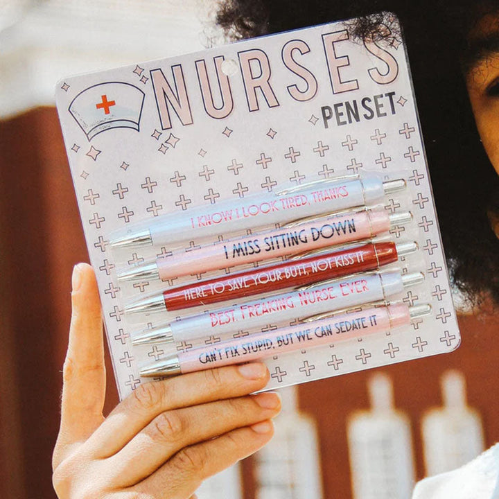 Lisslune | Funny Nurse Ballpoint Pen Set (Set of 5)