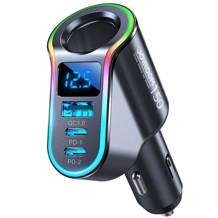 Lisslune | 150W 4-in-1 Fast Charger for Car with USB & Cigarette Lighter Splitter