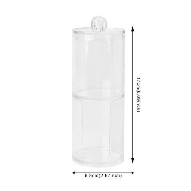 Lisslune | Elegant transparent acrylic Q-tip organizer