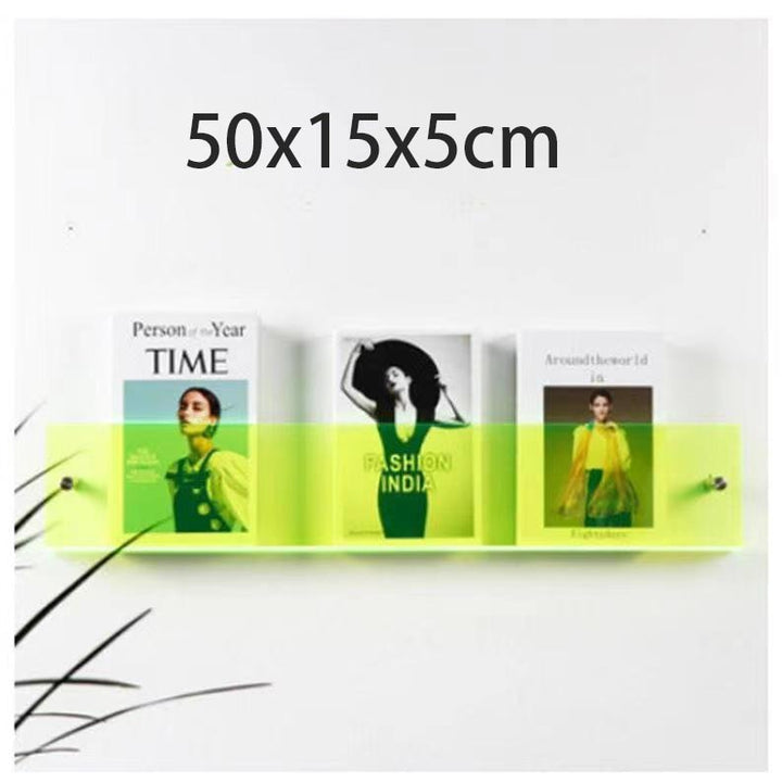Lisslune | Acrylic Wall-mounted 'Floating' Magazine Holder