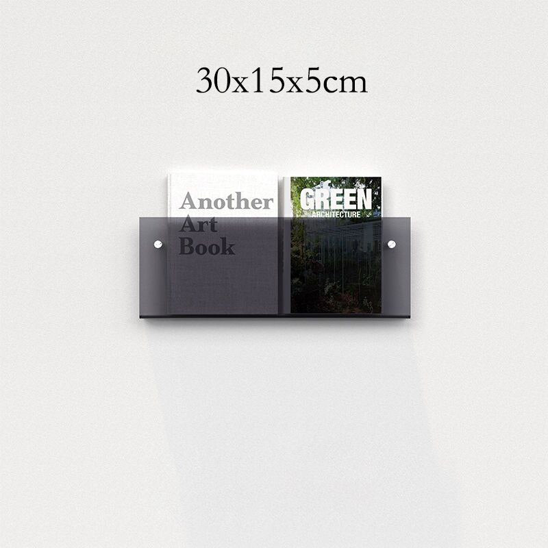 Lisslune | Acrylic Wall-mounted 'Floating' Magazine Holder
