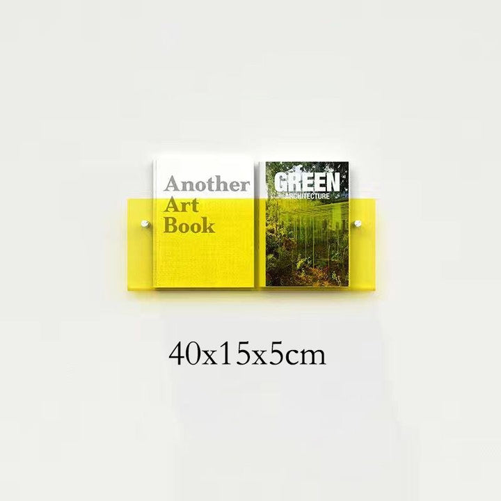 Lisslune | Acrylic Wall-mounted 'Floating' Magazine Holder