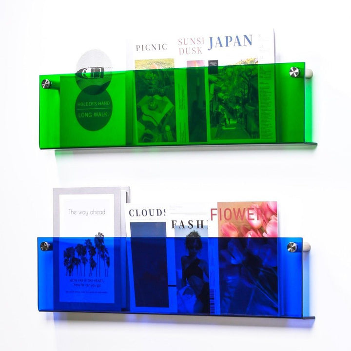 Lisslune | Acrylic Wall-mounted 'Floating' Magazine Holder
