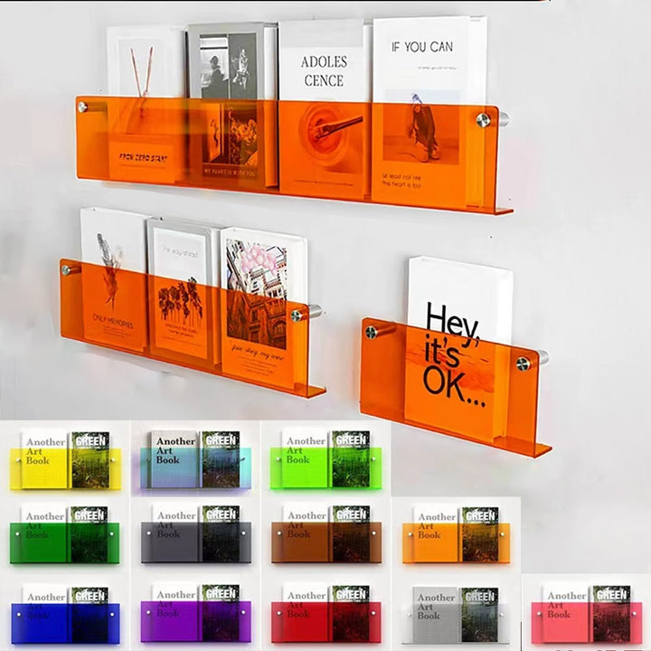 Lisslune | Acrylic Wall-mounted 'Floating' Magazine Holder