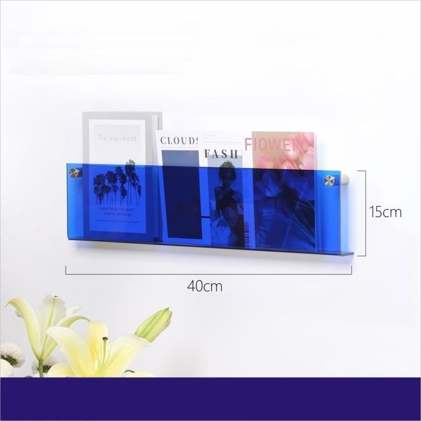 Lisslune | Acrylic Wall-mounted 'Floating' Magazine Holder