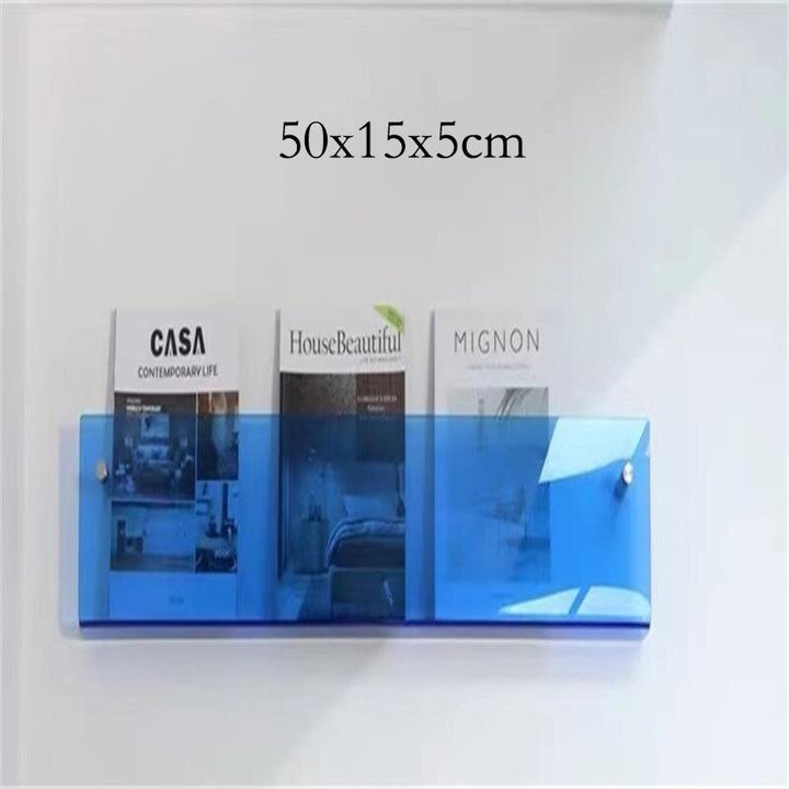 Lisslune | Acrylic Wall-mounted 'Floating' Magazine Holder