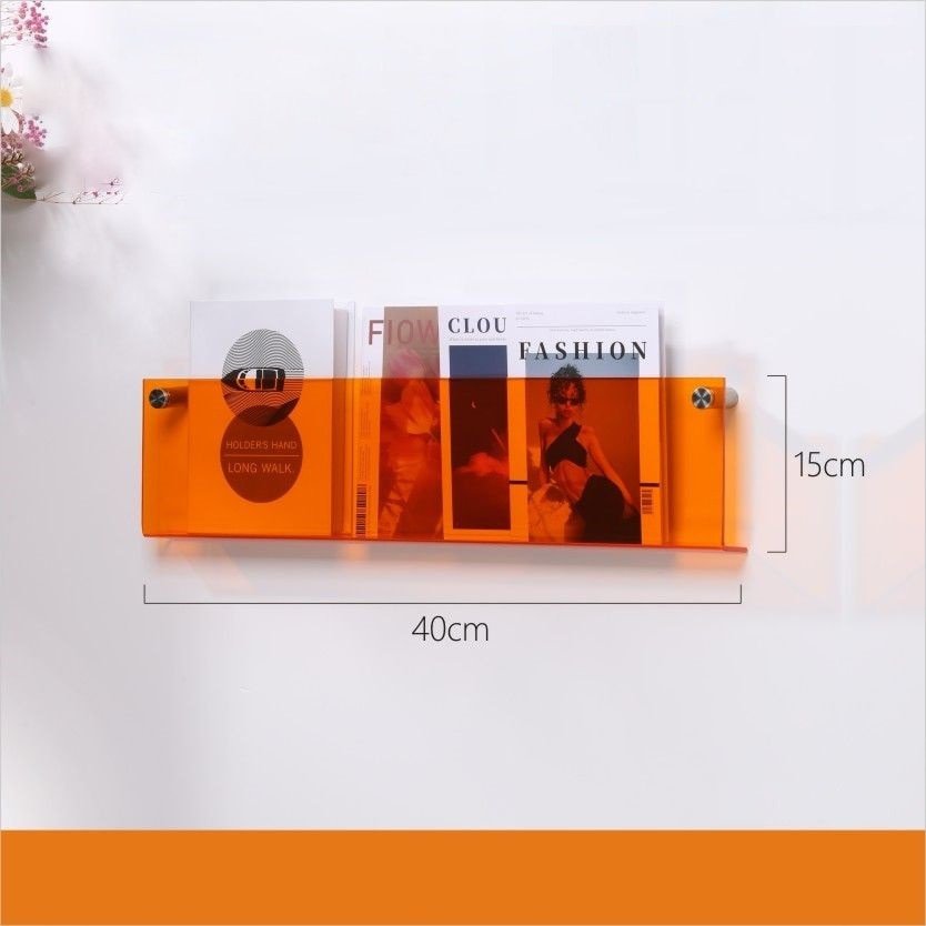 Lisslune | Acrylic Wall-mounted 'Floating' Magazine Holder