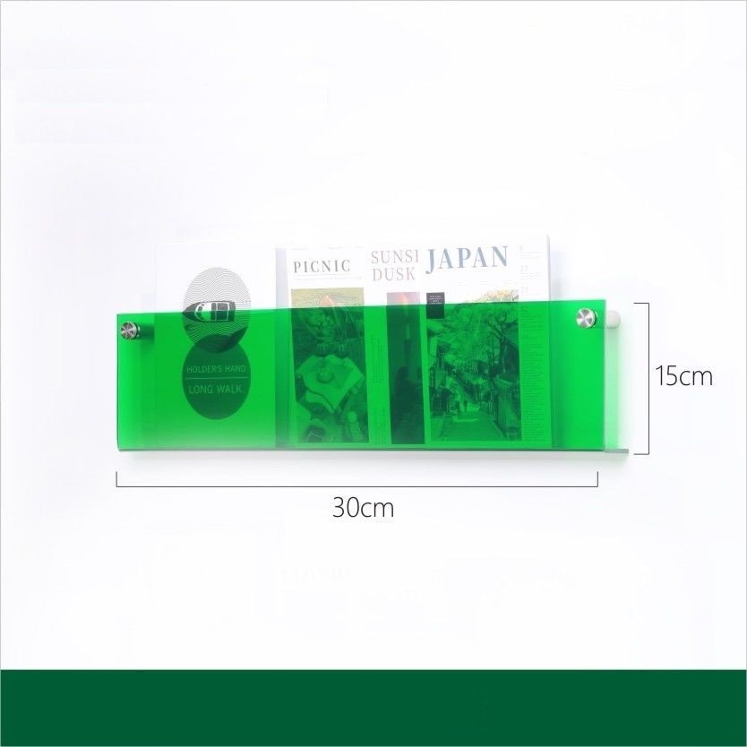 Lisslune | Acrylic Wall-mounted 'Floating' Magazine Holder
