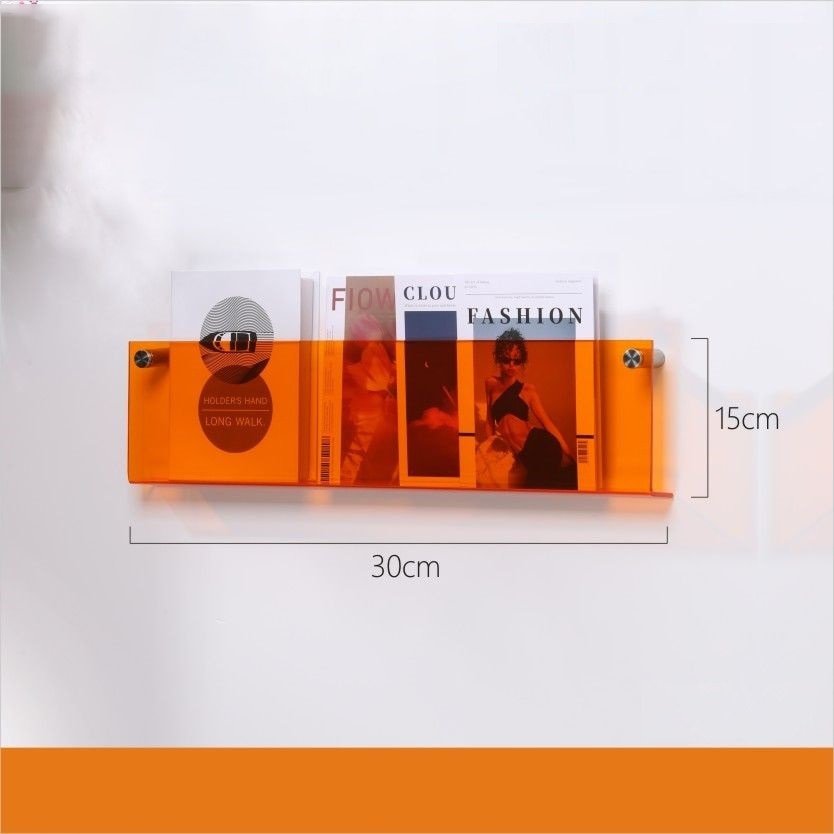 Lisslune | Acrylic Wall-mounted 'Floating' Magazine Holder