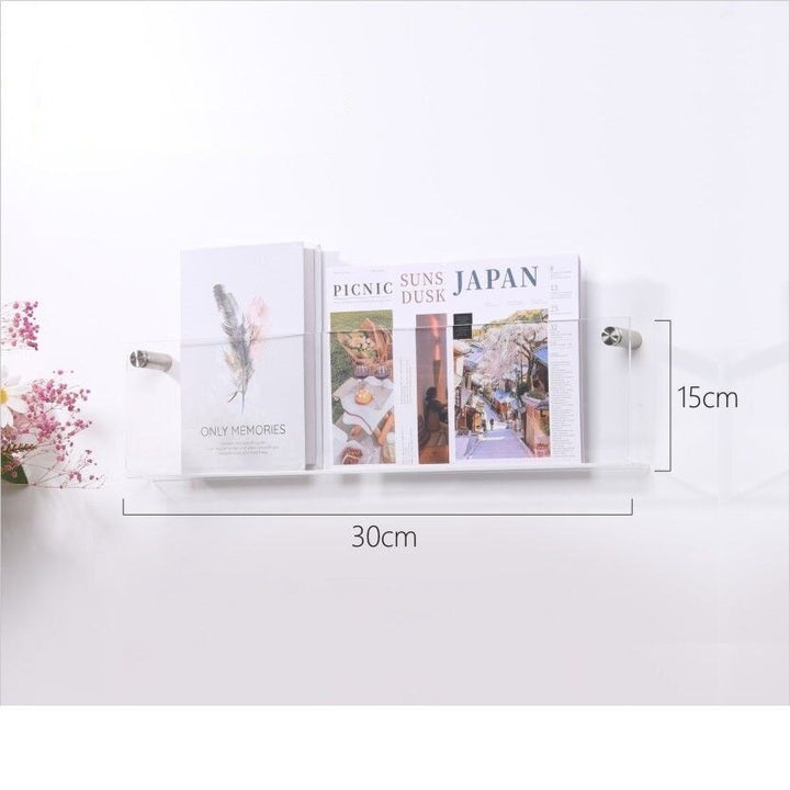 Lisslune | Acrylic Wall-mounted 'Floating' Magazine Holder
