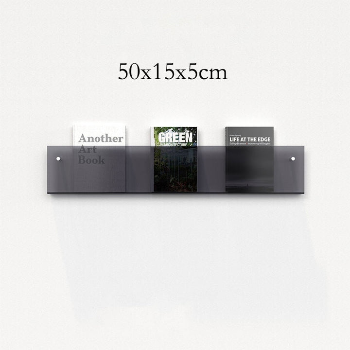 Lisslune | Acrylic Wall-mounted 'Floating' Magazine Holder