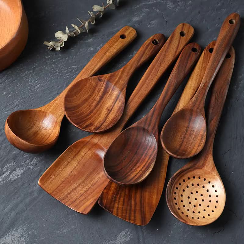 Lisslune | TeakWare - 7-piece sustainable kitchen utensil set