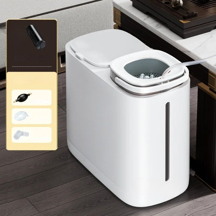 Lisslune | Dual Compartment Dry Wet Section Efficient Modern Home Trash Can