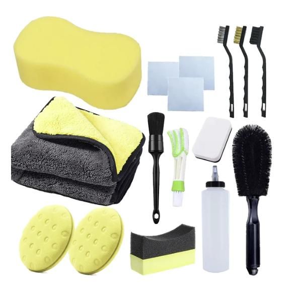 Lisslune | Complete 16-piece car cleaning and detailing set