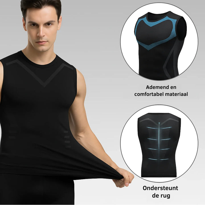 Lisslune | KrachtVorm Men's Compression Vest – Invisible Posture Correction & Slimmer Appearance