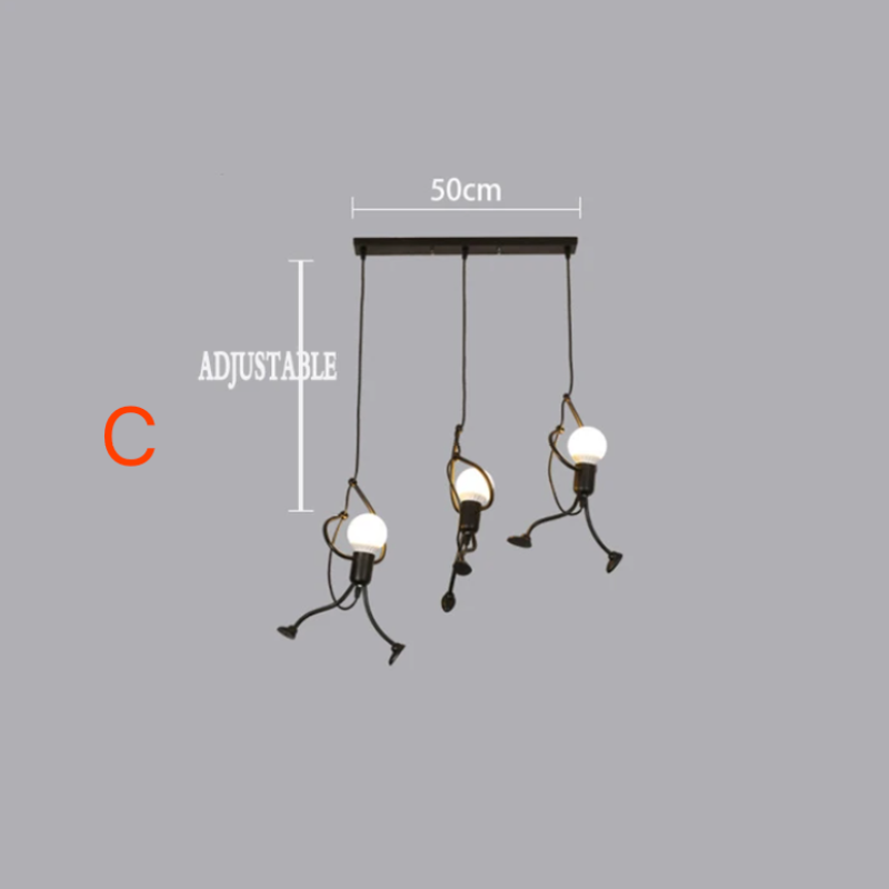 Lisslune | Retro Iron Man Pendant Light