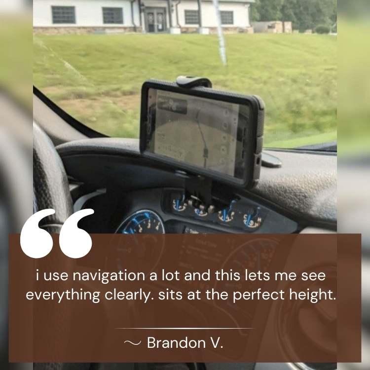 Lisslune | Adjustable Car Phone Holder | Anti-Slip Grip & Durable ABS for Safe Navigation and Hands-Free Calls