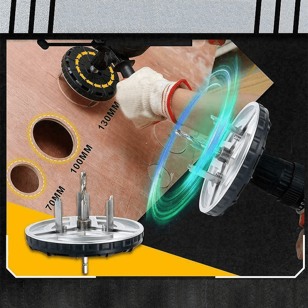Lisslune | DiaMaster Multi – Trident Blade Hole Cutter for Plastic and Aluminum