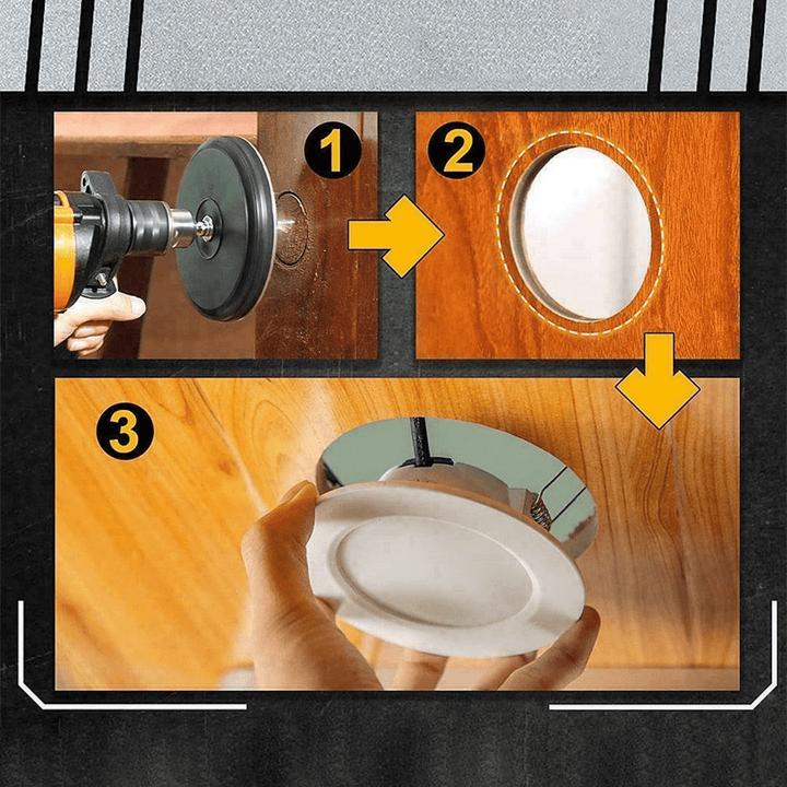 Lisslune | DiaMaster Multi – Trident Blade Hole Cutter for Plastic and Aluminum