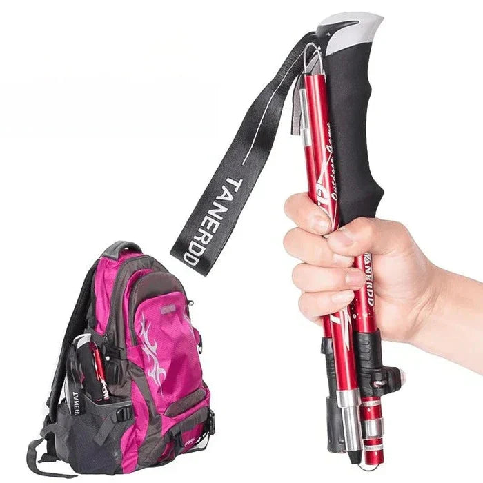 Lisslune | Adjustable Trekking Poles - Folding Telescopic Rod