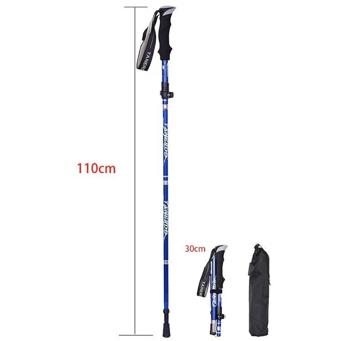 Lisslune | Adjustable Trekking Poles - Folding Telescopic Rod