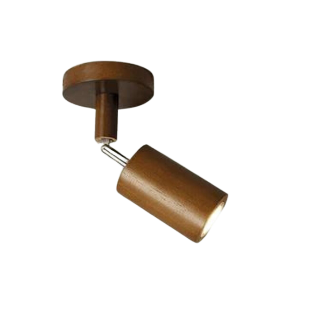 Lisslune | EcoLux Adjustable Wooden Ceiling Spotlight with LED Bulb Included