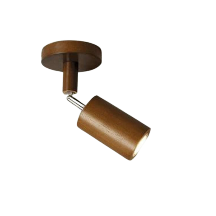Lisslune | EcoLux Adjustable Wooden Ceiling Spotlight with LED Bulb Included
