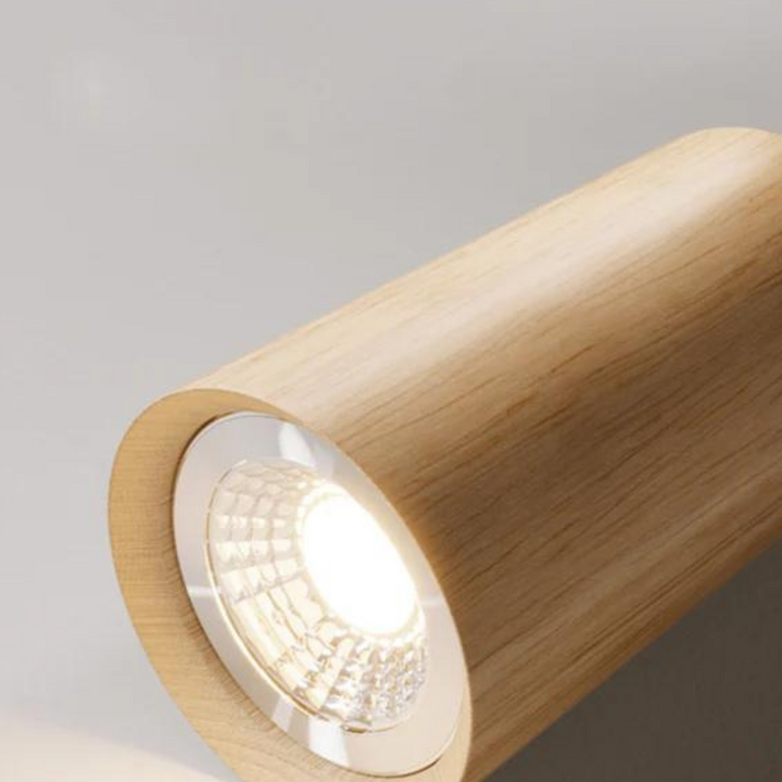 Lisslune | EcoLux Adjustable Wooden Ceiling Spotlight with LED Bulb Included