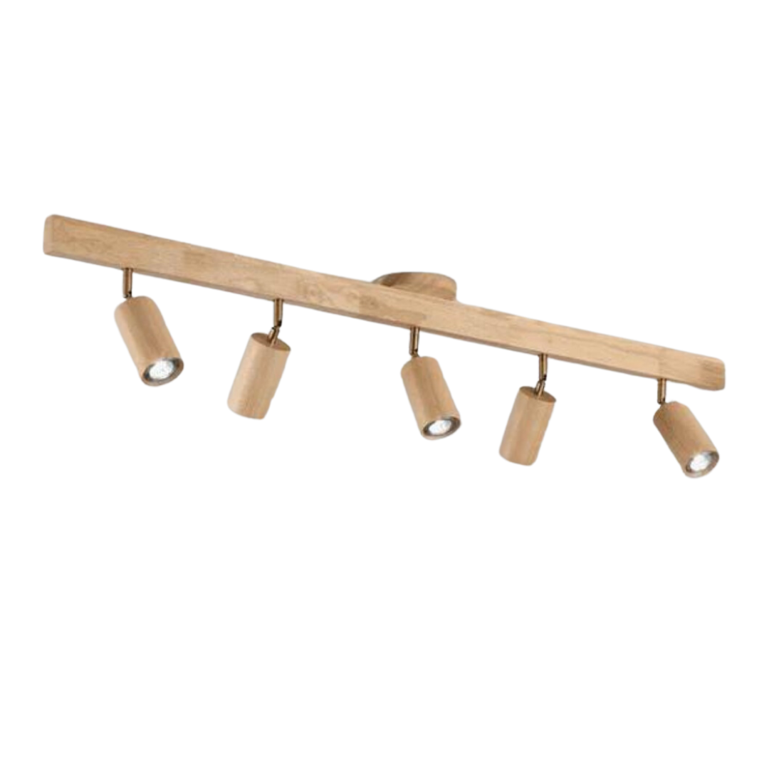 Lisslune | EcoLux Adjustable Wooden Ceiling Spotlight with LED Bulb Included