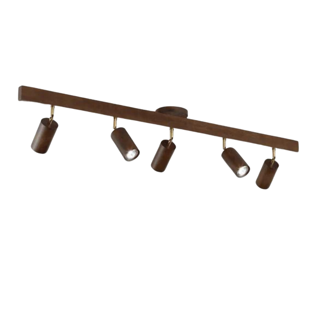 Lisslune | EcoLux Adjustable Wooden Ceiling Spotlight with LED Bulb Included