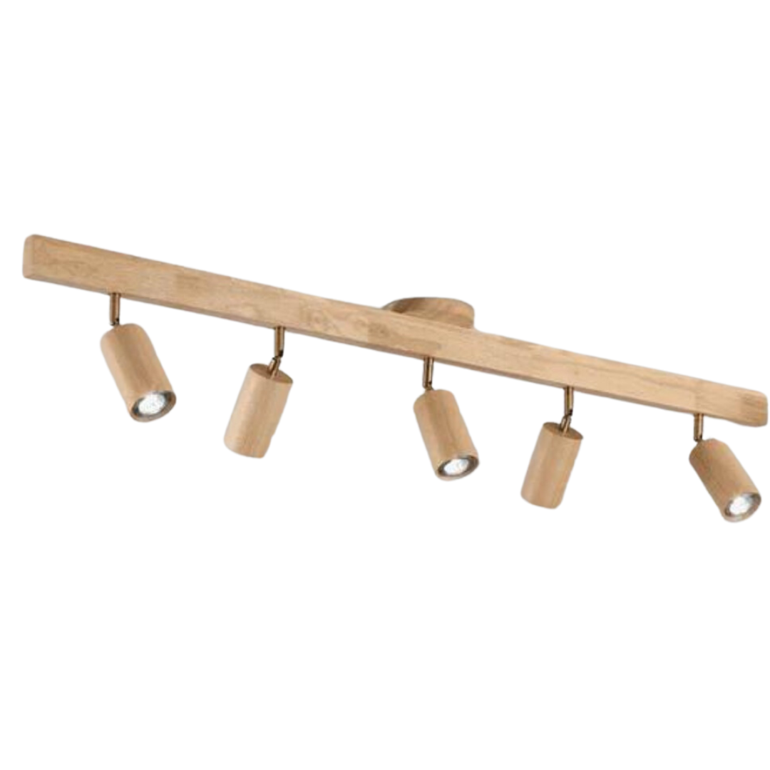 Lisslune | EcoLux Adjustable Wooden Ceiling Spotlight with LED Bulb Included