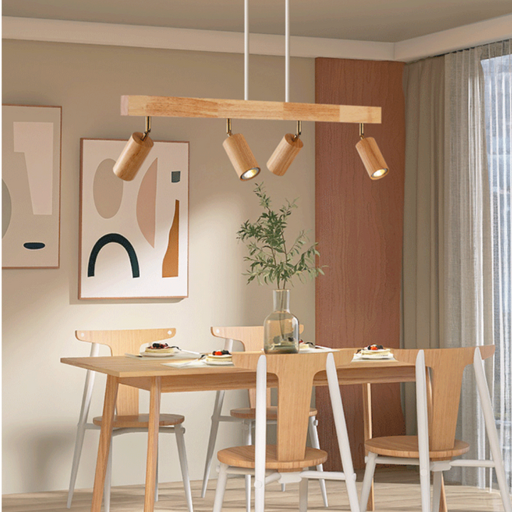 Lisslune | EcoLux Adjustable Wooden Ceiling Spotlight with LED Bulb Included