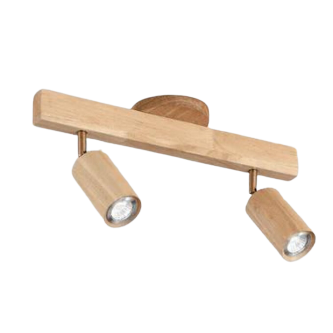 Lisslune | EcoLux Adjustable Wooden Ceiling Spotlight with LED Bulb Included