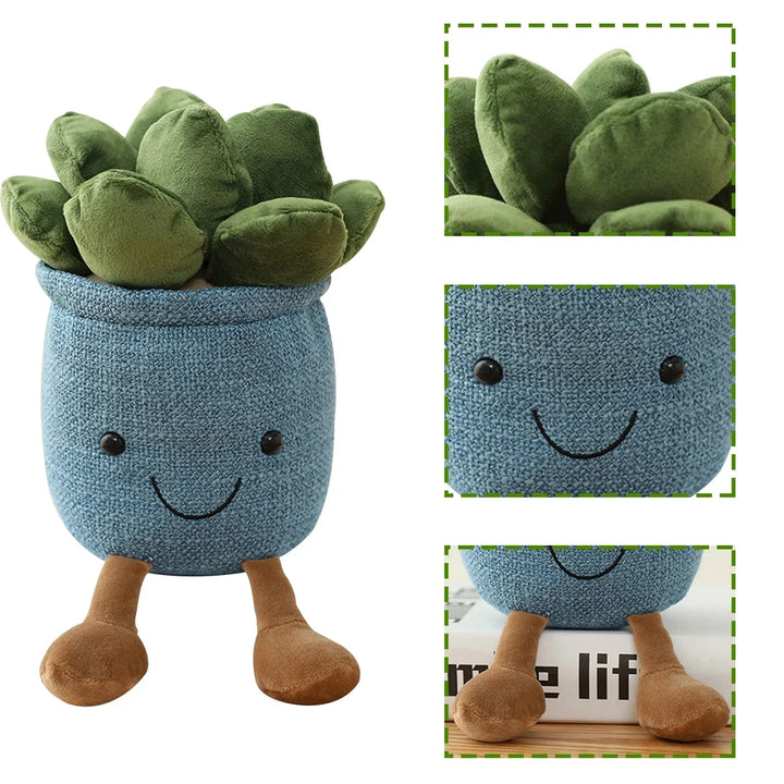 Lisslune | Adorable Succulent Plush Cushion: Soft, Cuddly Plant Decoration