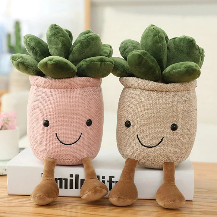 Lisslune | Adorable Succulent Plush Cushion: Soft, Cuddly Plant Decoration