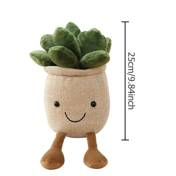 Lisslune | Adorable Succulent Plush Cushion: Soft, Cuddly Plant Decoration