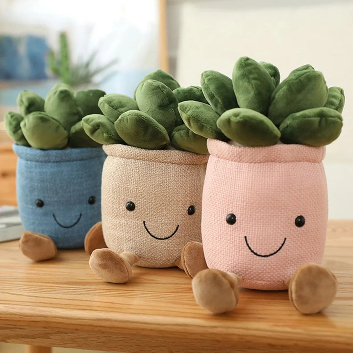 Lisslune | Adorable Succulent Plush Cushion: Soft, Cuddly Plant Decoration
