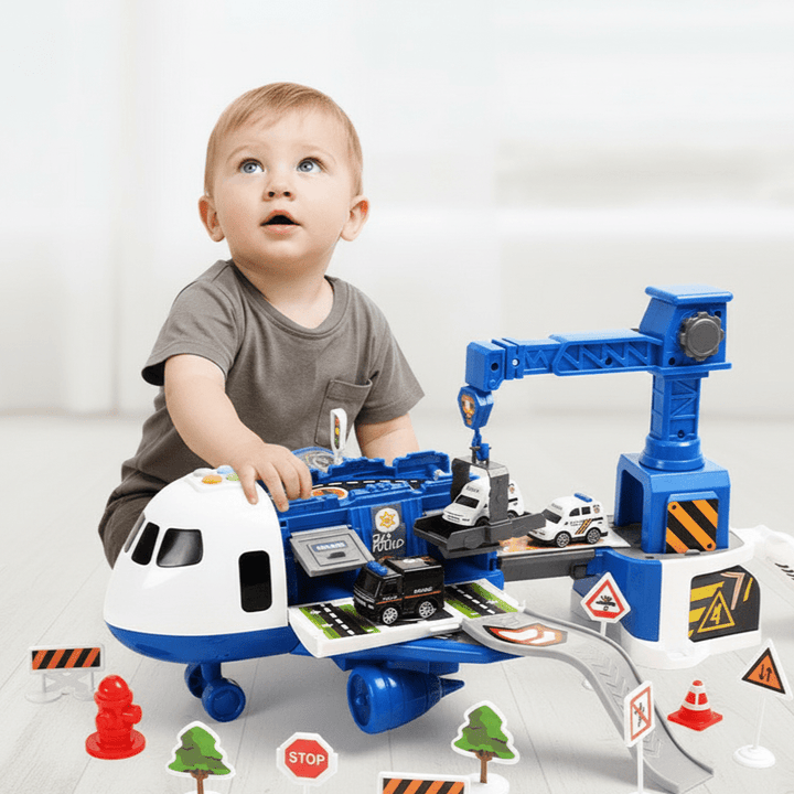 Lisslune | ADVENTURE AIRPLANE & VEHICLE SET – Airplane Toy Set for Imaginative Kids