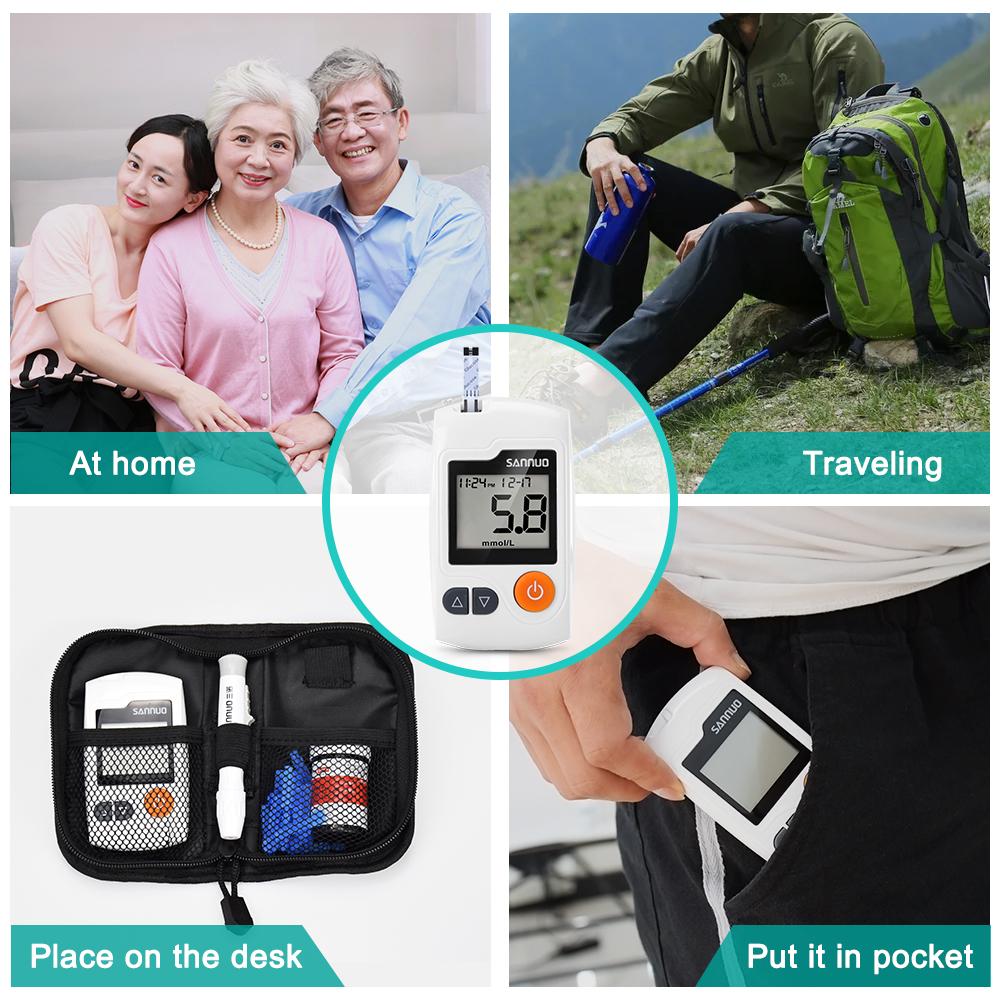Lisslune | Glucometer - Blood Glucose Meter 100 Stips